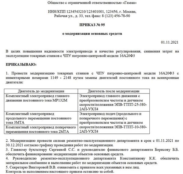 Модернизация основных средств — бухгалтерский и налоговый учет